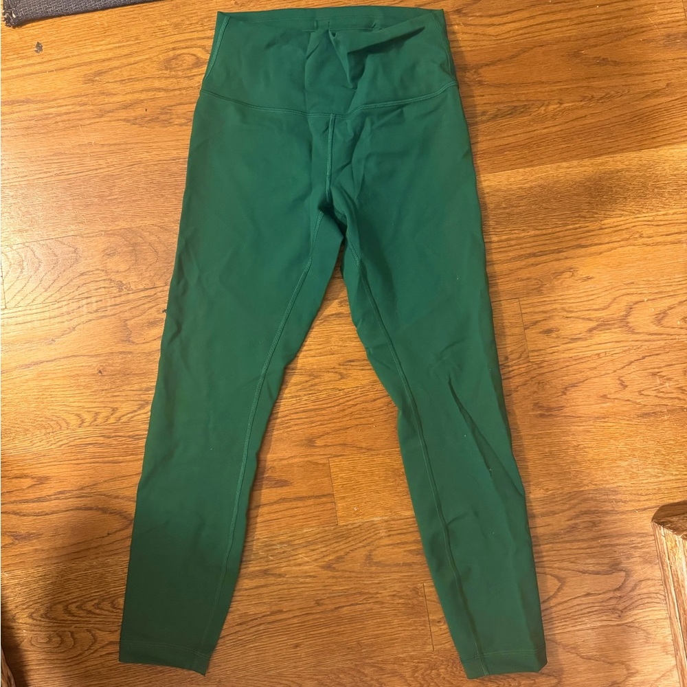 Lululemon wunder train everglade green size 8 25”